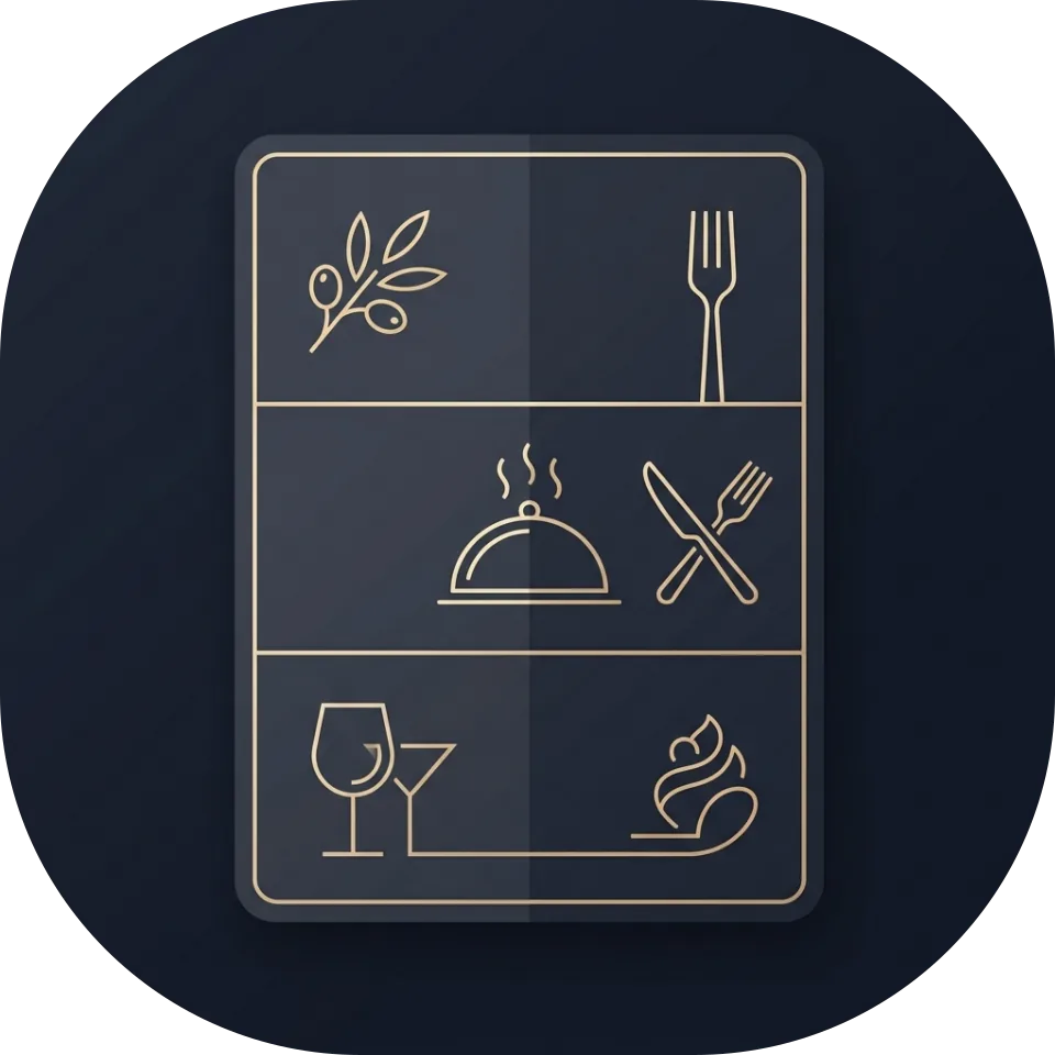 Restoran Menü Tasarımı Görseli